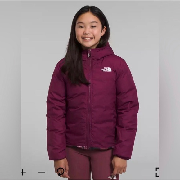 NWT The North Face Girls' Reversible 600 Fill Down Hooded Jacket Size L(12) - Picture 6 of 9